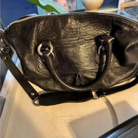 Coach Black Leather Ashley Satchel and Black Leather Wallet Set - Picture 4 of 10